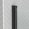 Pare baignoire Rabattable 80x140cm - Profilé Noir Mat - Voir les images du produit 3