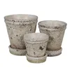 Clayre & Eef Blumentopf Ø 11x12 cm Beige Stein Produktbild-Vorschau 3