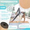 KESSER® Yogamatte Kork Inkl. Tragegurt Tasche & Yoga-Block Produktbild-Vorschau 2