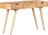 vidaXL Toaletný stolík so zrkadlom 112x45x76 cm Akáciový Náhľad obrázku produktu 1