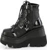 SHAKER-66 Damen Booties von DemoniaCult, Schwarz EU 38, US Produktbild-Vorschau 3