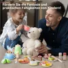 Kinder Geschirr-Set aus Holz, Spielküchen-Zubehör mit Produktbild-Vorschau 9