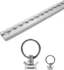 Airlineschiene Set eckig silber 1x 1,5m inkl. 2x Ösen – Produktbild-Vorschau 1