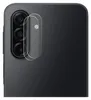 Close-up of a smartphone camera lens protector on a black smartphone. Produktbild-Vorschau