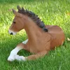 Figurine décorative Statue de jardin Cheval couché Voir les images du produit 2