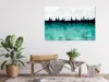 Italienischer Leinwand Leinwandbild - Mountain Lake (1 Produktbild-Vorschau 2