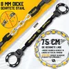 AMZLOCK E Scooter lock 8mm giallo - lucchetto a manetta per Anteprima dell’immagine prodotto 2