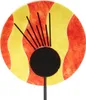 Gartenstecker Soller 30cm inkl. Stab rot-gelb Fusing-Glas Produktbild-Vorschau 1