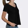 Damen Grafik T-Shirt V-Ausschnitt Bei dir bin ich zu Hause Produktbild-Vorschau 5