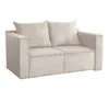 AX LIVING Hatay Schlafsofa 2 Sitzer Cord Creme Sofa mit Produktbild-Vorschau 2