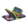 An open pencil case filled with stationery items. Náhled obrázku produktu