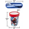 Spiderman Kindergeschirr Set rutschfest mit Kinderbesteck Produktbild-Vorschau 5
