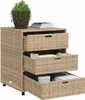vidaXL Gartenschrank Beige 55x59x69 cm Poly Rattan Produktbild-Vorschau 4