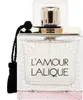 A close-up studio shot of a Lalique L'Amour perfume bottle. Voir les images du produit