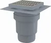 AlcaDrain Bodenablauf 150×150/110 mm mit einem senkrechten Produktbild-Vorschau 1