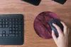MuchoWow® Mauspad Mousepad Marmor - Rosa - Schwarz 20x20 cm Produktbild-Vorschau 4