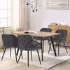CIPOP Esszimmerstühle, 4er Set Samtstühle, mit Armlehne und Produktbild-Vorschau 6