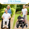 WALCORA 2 in 1 Rollstuhl Rollator Faltbar und Leicht mit Produktbild-Vorschau 2