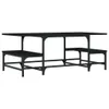 vidaXL Table basse noire 100x50,5x40 cm Bois composite Voir les images du produit 1