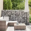 vidaXL Kôš na kameň Gabion s vekom Pozinkovaný drôt 150 × Náhľad obrázku produktu 3
