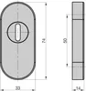 BASI - Schmalrahmen-Schutzrosette - Schutz-Schieberosette - Produktbild-Vorschau 2