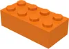 Mattoncini LEGO® 2x4 arancione - 3001 NUOVO! Quantità 50x Anteprima dell’immagine prodotto 4
