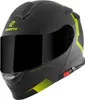 Bogotto H271 Wayke Klapphelm, schwarz matt/gelb, L Produktbild-Vorschau 2