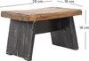 A wooden stool with dimensions indicated by lines and text. Náhled obrázku produktu