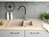 Granitspüle - Spülbecken - Küchenspüle - 79 x 50 cm - Beige Produktbild-Vorschau 5