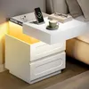 WOLTU Nachttisch mit Ladefunktion und LED-Beleuchtung, Produktbild-Vorschau 4