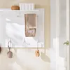 SoBuy FHK36-W Wandgarderobe, garderobestang met plank en Productafbeelding-voorbeeld 8