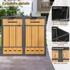 Flieks Mülltonnenbox 2st, Mülltonnenschrank mit für 4 Produktbild-Vorschau 6
