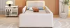 Gestoffeerd bed 90x200 cm, met LED-verlichting, met Productafbeelding-voorbeeld 17