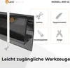 Seitliche Duschdichtung 200 cm, für Glas 6-8 mm, schwarz Produktbild-Vorschau 3
