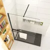 Duschspa Walk-In Dusche 80x200cm Schwarz Duschwand mit Produktbild-Vorschau 3