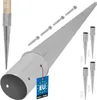 KOTARBAU® Set 4 Pezzi Supporti per Pali in Legno ⌀ 100 mm Anteprima dell’immagine prodotto 1