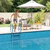XMTECH Edelstahl Poolleiter mit 3 Stufen 132 cm - Silber | Produktbild-Vorschau 9