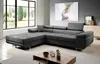 FurMeb24 ECKSOFA LAZZANO MONOLITH 92 - linke seite - GRAU - Produktbild-Vorschau 1