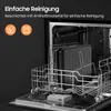 Inside of a dishwasher with cooking trays. Anteprima dell’immagine prodotto