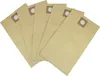 A group of five tan-colored vacuum cleaner bags are fanned out on a white background. Produktbild-Vorschau