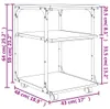 vidaXL Stojak na drukarkę 3 półki dąb sonoma 43x48x64 cm Podgląd zdjęcia produktu 8
