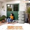 GARANTIA CUBUS tuintank complete-set 340 L betongrijs incl. Productafbeelding-voorbeeld 2