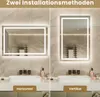 Badezimmerspiegel Touch 90 x 60cm LED 3 Lichtfarben dimmbar Produktbild-Vorschau 9