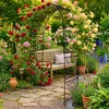 Relaxdays Rosenbogen Metall, Torbogen Garten, HBT: 240 x Produktbild-Vorschau 3