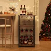Iropro 5 Etagen Freistehendes Weinregal mit Glashalter und Produktbild-Vorschau 6