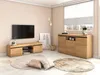 A modern living room setup featuring a TV stand and a sideboard. Produktbild-Vorschau
