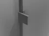 A close-up view of a shower door handle and frame. Produktbild-Vorschau