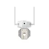 A white security camera with two antennas is shown against a white background. Produktbild-Vorschau