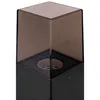 A close-up studio shot of a black outdoor lamp with a brown translucent top. Náhľad obrázku produktu