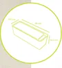 A diagram of a planter box with dimensions indicated. Náhled obrázku produktu